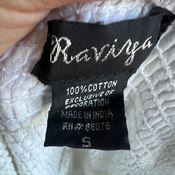 Ravinya White Tube Top Maxi Dress Strapless Flowy Boho Y2K Cottagecore Small - Picture 3 of 5